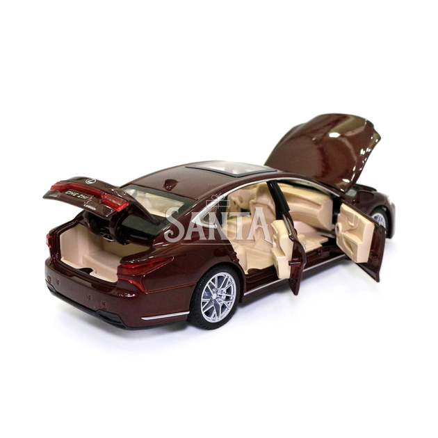 Машинка металева Lexus LS 500H "AutoExpert" Лексус ЛС 500 коричневе світло звук 16*4*6 см (GT-1823) - зображення 6
