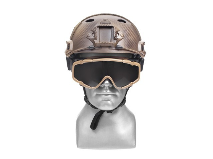 Клипса для монтажа маски типа goggle к шлемам Black, FMA - изображение 1