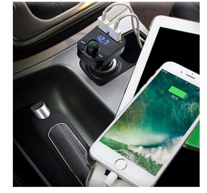 FM модулятор трансмиттер в авто Car X8 MP3,2 USB разъема, micro SD, Bluetooth 51606/40 - изображение 4