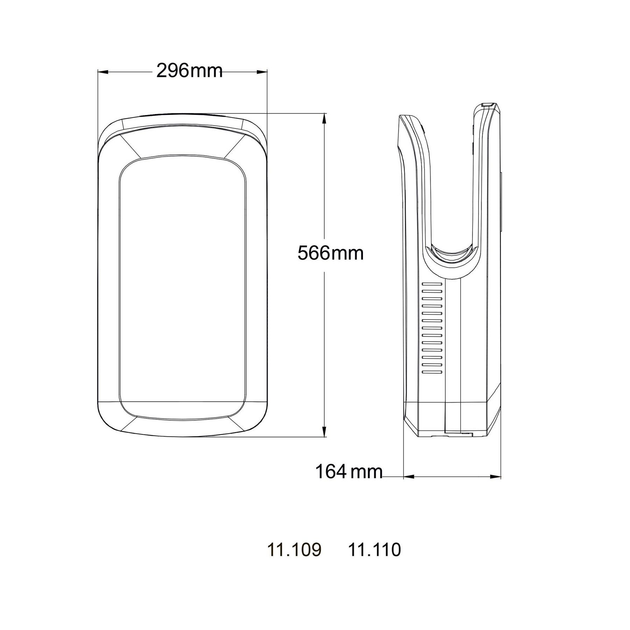  для рук настенная сенсорная HOTEC 11.109 ABS White .