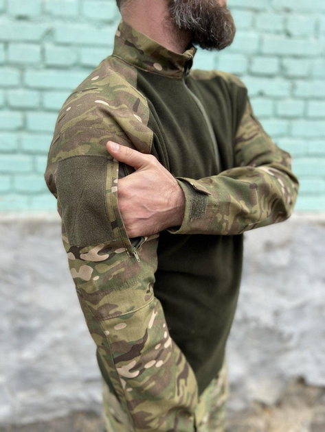 Військова форма Tactic, осінній теплий тактичний костюм (убакс на флісі + штані), мультикам 54 - зображення 2