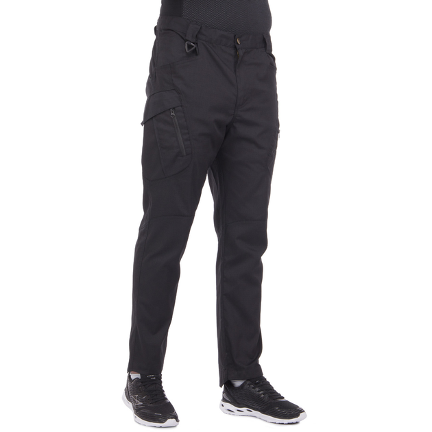 Якісні чоловічі тактичні штани штани з кишенями для міста військові літні ZEPMA Чорні (5709) L - зображення 1
