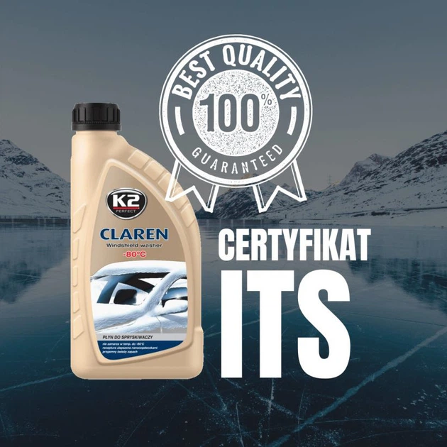 Омыватель стекла зимний K2 -80°C Claren Windshield washer concentrate 1 л (K20553) - изображение 4
