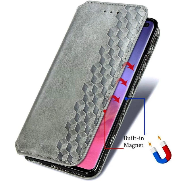 Чохол книжка GETMAN Cubic (PU) на Xiaomi Poco X3 NFC / Poco X3 Pro Сірий - Фото 2 Чохол книжка GETMAN Cubic (PU) на Xiaomi Poco X3 NFC / Poco X3 Pro Сірий - зображення 2