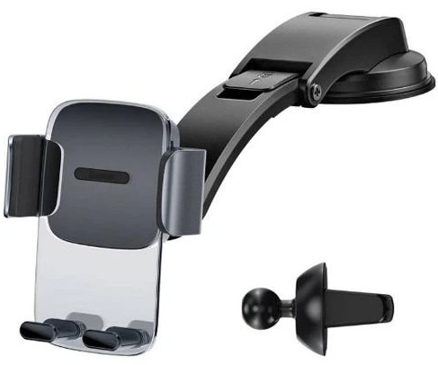 Автотримач для телефону Baseus Easy Control Clamp Car Mount Holder (SUYK000001) - зображення 3