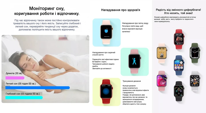 Смарт-часы Smart Watch M7 mini 41mm Красный (M7-120-Red) - изображение 10