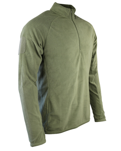 Фліс тактичний KOMBAT UK Alpha Mid-Layer Fleece, оливковий, XL - изображение 2