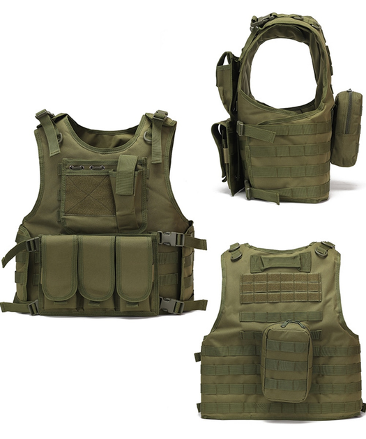 Жилет тактичний військовий розвантаження Tactical Vest A67 оливковий - зображення 2