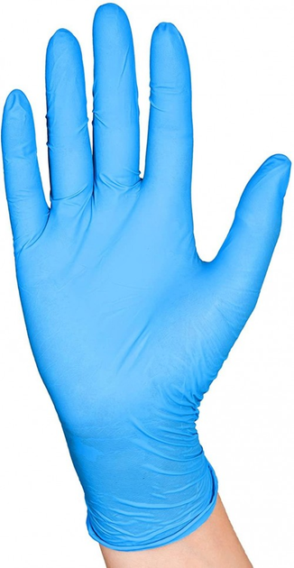 Рукавички нітрилові нестерильні без пудри Nitrile Gloves Soft Сині 100 штук в упаковці Розмір XS - изображение 2