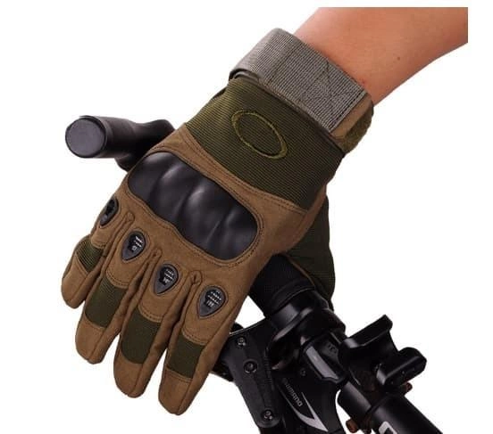 Тактичні рукавички Закриті з посиленим протектором OAKLEY, оливкові M - зображення 2
