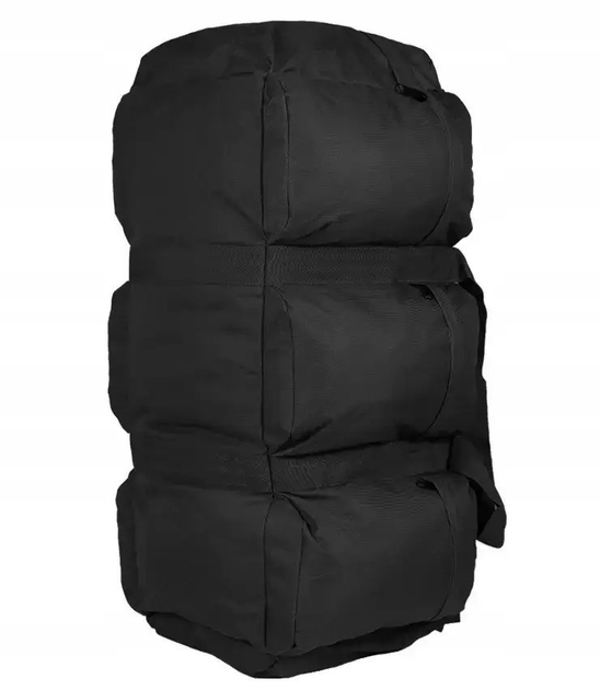 Тактическая сумка-рюкзак 2в1 Mil-Tec Combat Duffle 98л съемный ремешок Черный - изображение 1