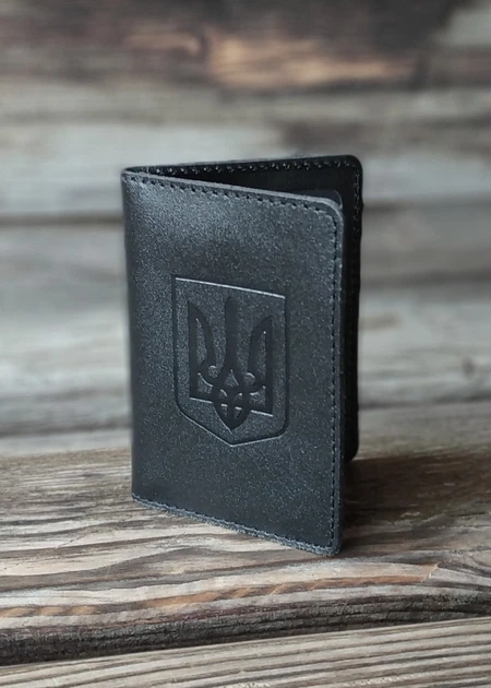 Обложка для документов (ID паспорт) DNK mini doc R-Gerb col.J черная - изображение 5
