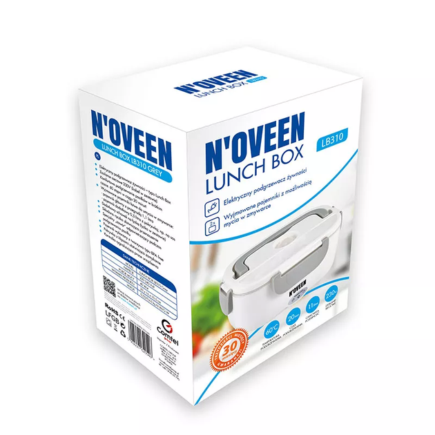 Електричний ланч-бокс з підігрівом від мережі Noveen LB310 Grey - Фото 6 Електричний ланч-бокс з підігрівом від мережі Noveen LB310 Grey - зображення 6