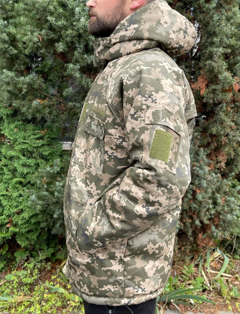 Куртка-бушлат военная мужская тактическая ВСУ (ЗСУ) Пиксель 8740 52 размер (SKU_4432671) - изображение 2