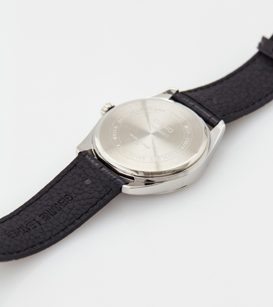 Мужские часы Casio MTP-1302PL-1AVEF Серебро с черным - изображение 4