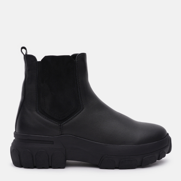 Женские зимние челси низкие Prime Shoes 375 Black Leather 26-375-30131 ...