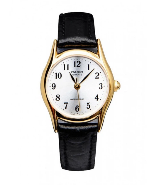 Женские часы Casio модели LTP-1094Q-7B2 имеют серебристый корпус с золотистыми элементами или черным циферблатом. - изображение 3