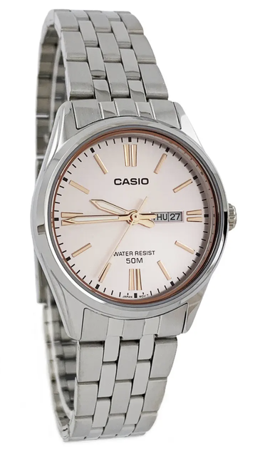 Женские часы Casio LTP-1335D-4AVDF Золотистые с серебристым – фото ...