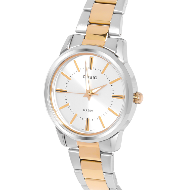 Женские часы Casio LTP-1303SG-7AVDF Серебристые с золотистым – фото ...