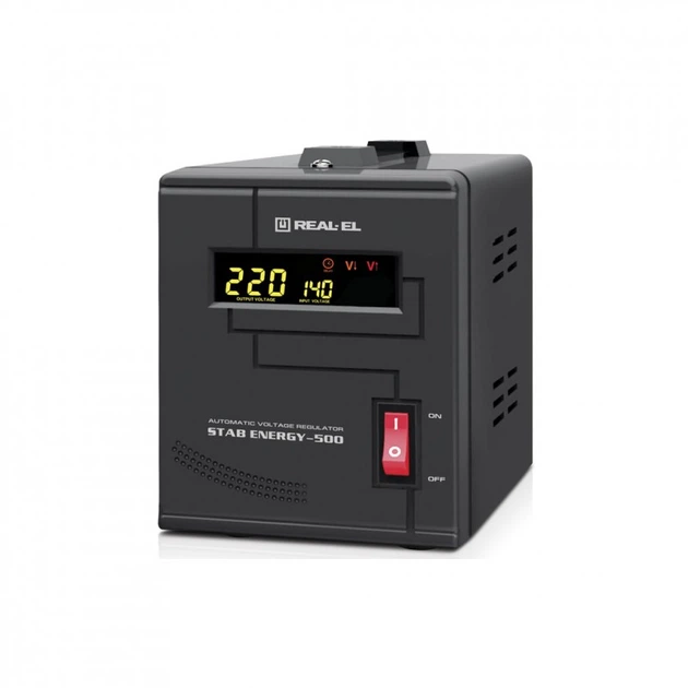 Стабилизатор REAL-EL STAB ENERGY-500 (EL122400011) (161764) - Фото 4 Стабилизатор REAL-EL STAB ENERGY-500 (EL122400011) (161764) - изображение 4