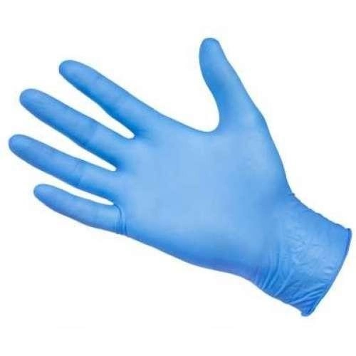 Нитриловые перчатки Medicom SafeTouch Advanced Slim Blue размер S голубые 100 шт - изображение 1