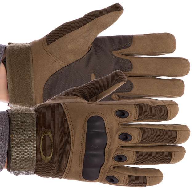 Тактичні рукавички, військові рукавички, багатоцільові рукавички Розмір M Оливкові BC-4623 - зображення 1