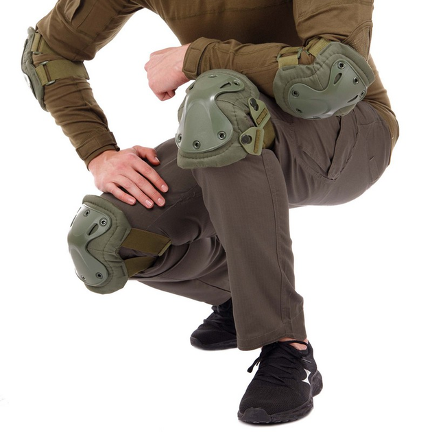 Защита тактическая (наколенники налокотники) военные оливковая TY-7495 - изображение 1