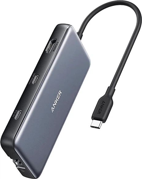 ANKER Хаб Anker PowerExpand 555 8-in-1 100W PD 10Gbps USB-C Data Gray