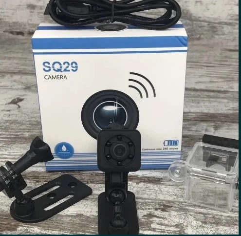 Мини камера беспроводная SQ29 IP WiFi с датчиком движения и боксом для подводной сьемки - изображение 3