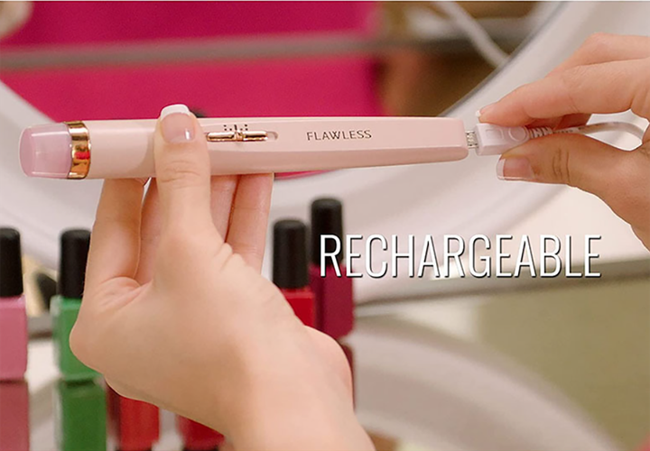 Аккумуляторный фрезер Flawless Salon Nails для маникюра и педикюра с LED подсветкой и набором насадок - изображение 5