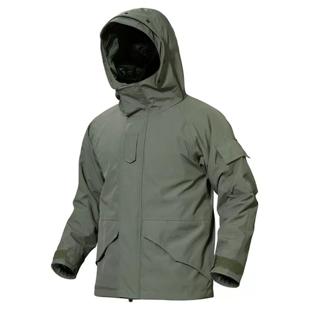 Куртка тактическая зимняя softshell с флисовой подкладкой олива M - изображение 1