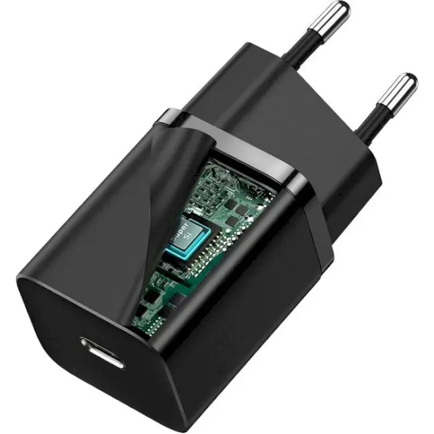 Зарядний пристрій BASEUS Super Si Quick Charger IC 30W Black (CCSUP-J01) - зображення 6