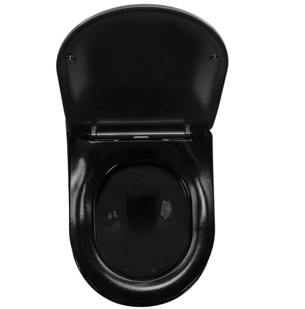 Підвісний унітаз Rea Carlo flat mini gold/black REA-C8990 - зображення 4