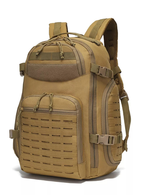 Рюкзак тактический военный ZE099 Molle 40л coyote - изображение 2