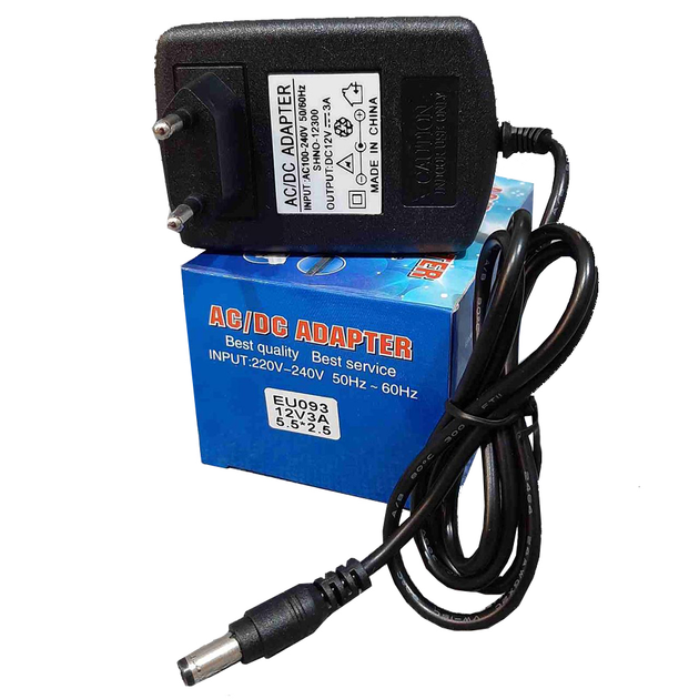 Адаптер для питания ТВ тюнеров Т2 и смарт приставок 12V 5A 5.5*2.5 ...