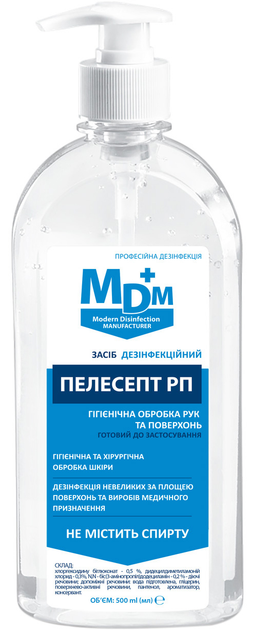 Акція на Безспиртовий дезінфекційний засіб MDM Пелесепт РП 500 мл від Rozetka