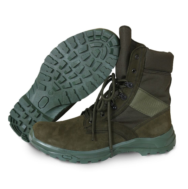 Зимние тактические ботинки (берцы) BlackBay высокие зеленые на шнурках (N-3-GREEN) | 40 (27см) - изображение 2