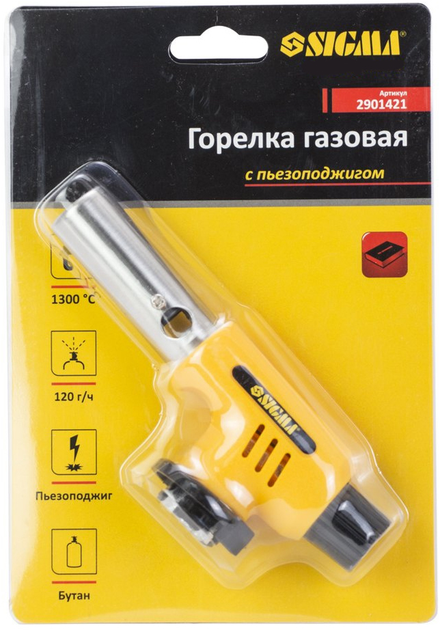 Пальник газовий Sigma з керамічним соплом і п'єзопідпалом (2901421) - зображення 6