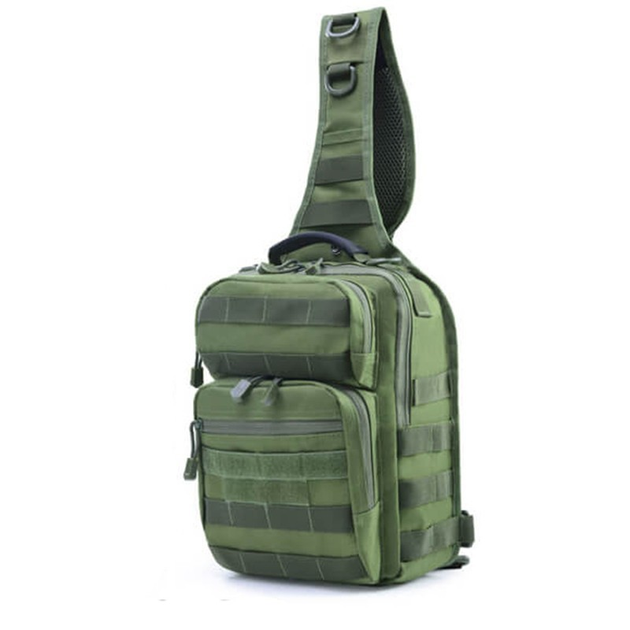 Сумка тактическая через плечо Smartex 3P Tactical 12 ST-102 army green - изображение 2