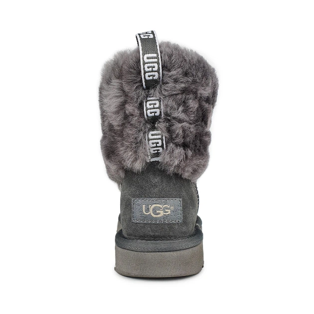 Уггі жіночі з хутром низькі зимові замшеві сірі, 36, 1098533с, UGG