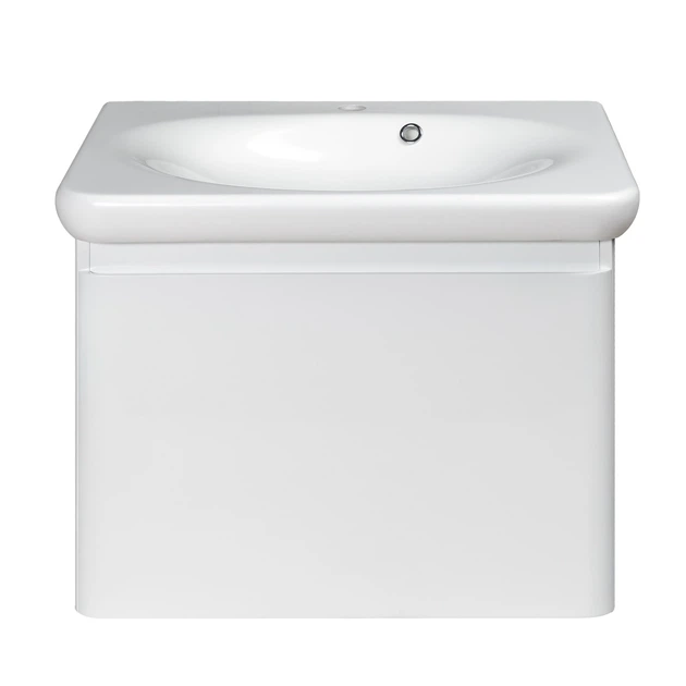 Тумба із умивальником DEVIT Fly NEW 64x51x50см підвісна біла 0020120W - зображення 3