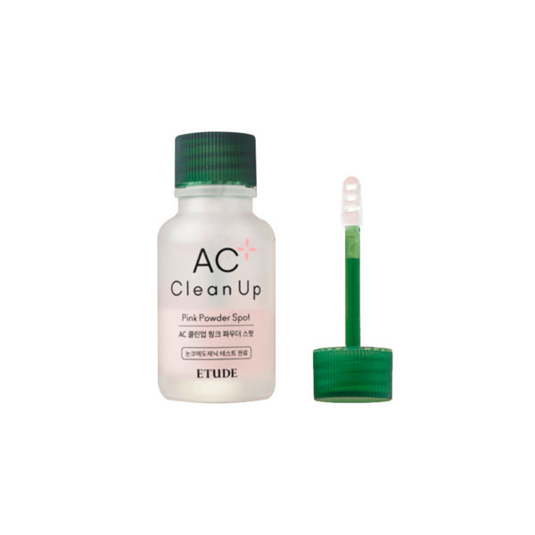 Двухфазная сыворотка ETUDE HOUSE AC Clean Up Pink Powder Spot для точечного применения при высыпаниях, 15 мл - Фото 2 Двухфазная сыворотка ETUDE HOUSE AC Clean Up Pink Powder Spot для точечного применения при высыпаниях, 15 мл - изображение 2