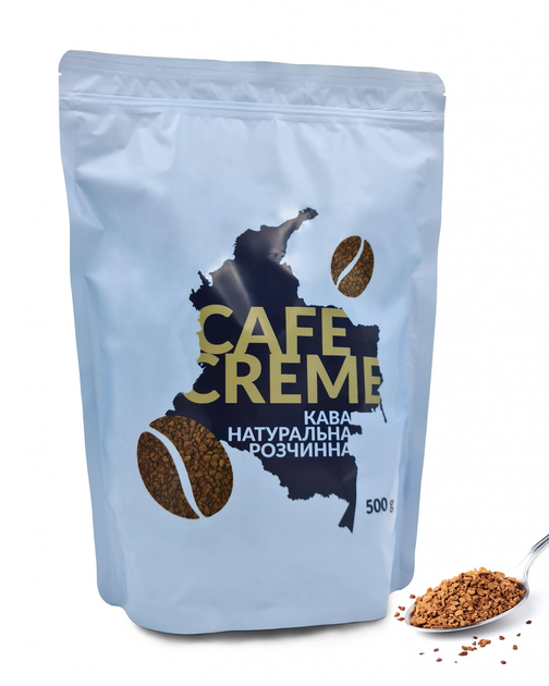 Купить Кофе растворимый сублимированный Leadercoffee Cafe Creme, 500г ...