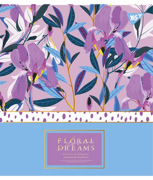 Набір зошитів для записів Yes Floral Dreams А5 18 аркушів Клітина 10 шт (765182) - Фото 4 Набір зошитів для записів Yes Floral Dreams А5 18 аркушів Клітина 10 шт (765182) - зображення 4