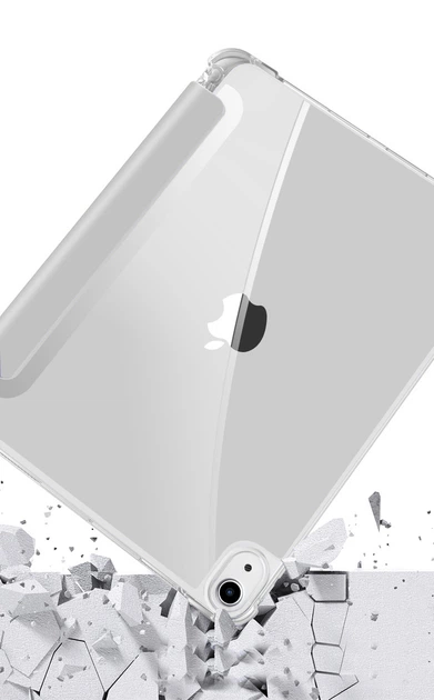 Чохол для планшета BeCover Soft Edge Apple Pencil для Apple iPad Air 4 10.9 10.9 2020/2021 Gray (BC_706820) - Фото 3 Чохол для планшета BeCover Soft Edge Apple Pencil для Apple iPad Air 4 10.9 10.9 2020/2021 Gray (BC_706820) - зображення 3