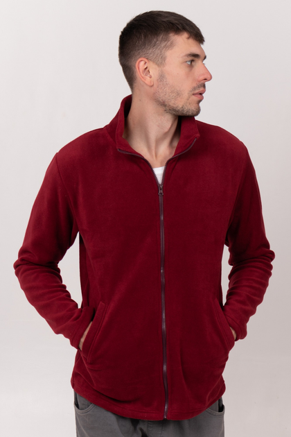 Кофта мужская флисовая TvoePolo XL Бордовая (7158-13xl) от продавца ...