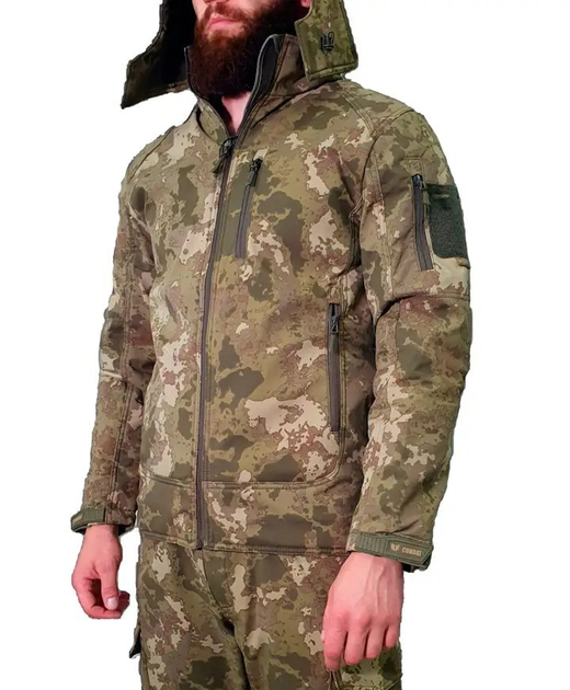 Куртка чоловіча тактична Combat Мультикам, матеріал Softshell XL - зображення 1