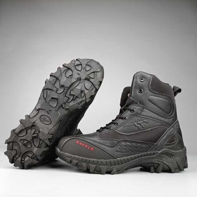 Ботинки армейские тактические берцы походная обувь Rafale черные 42 р - изображение 2