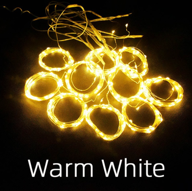 Гірлянда штора водоспад з пультом Copper Light 300 Led 3х3м Warm White - изображение 2