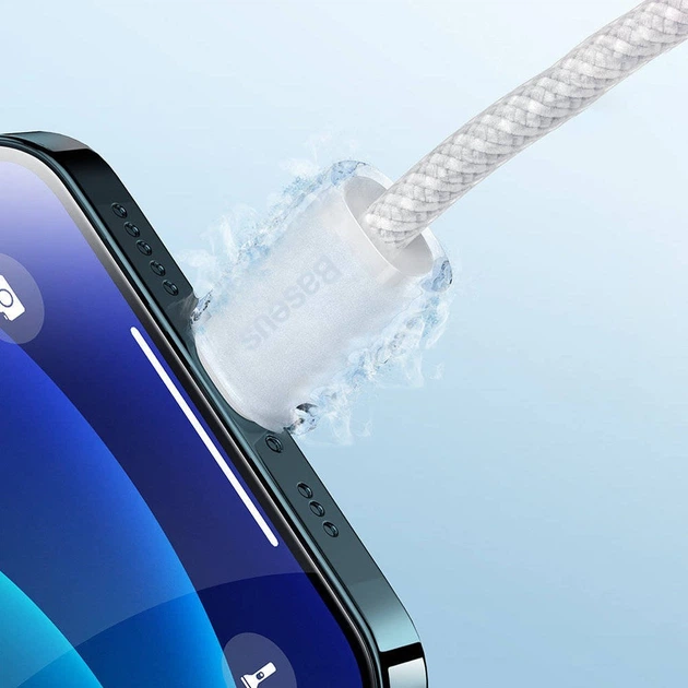 Кабель BASEUS Dynamic Series Fast Charging Data Cable Type-C to iP 20W Green 1м (CALD000006) - Фото 4 Кабель BASEUS Dynamic Series Fast Charging Data Cable Type-C to iP 20W Green 1м (CALD000006) - зображення 4